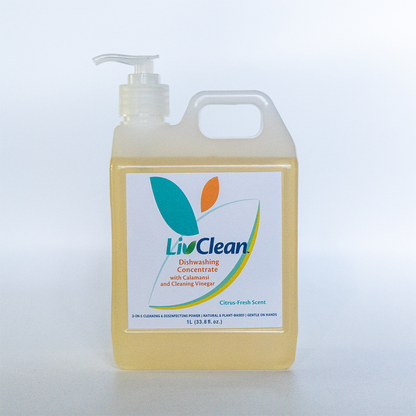 Dishwashing Concentrate with Calamansi and Cleaning Vinegar 1L