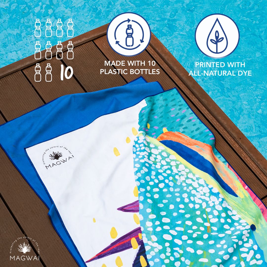 MAGWAI Quick-Drying Beach Towel - Butanding