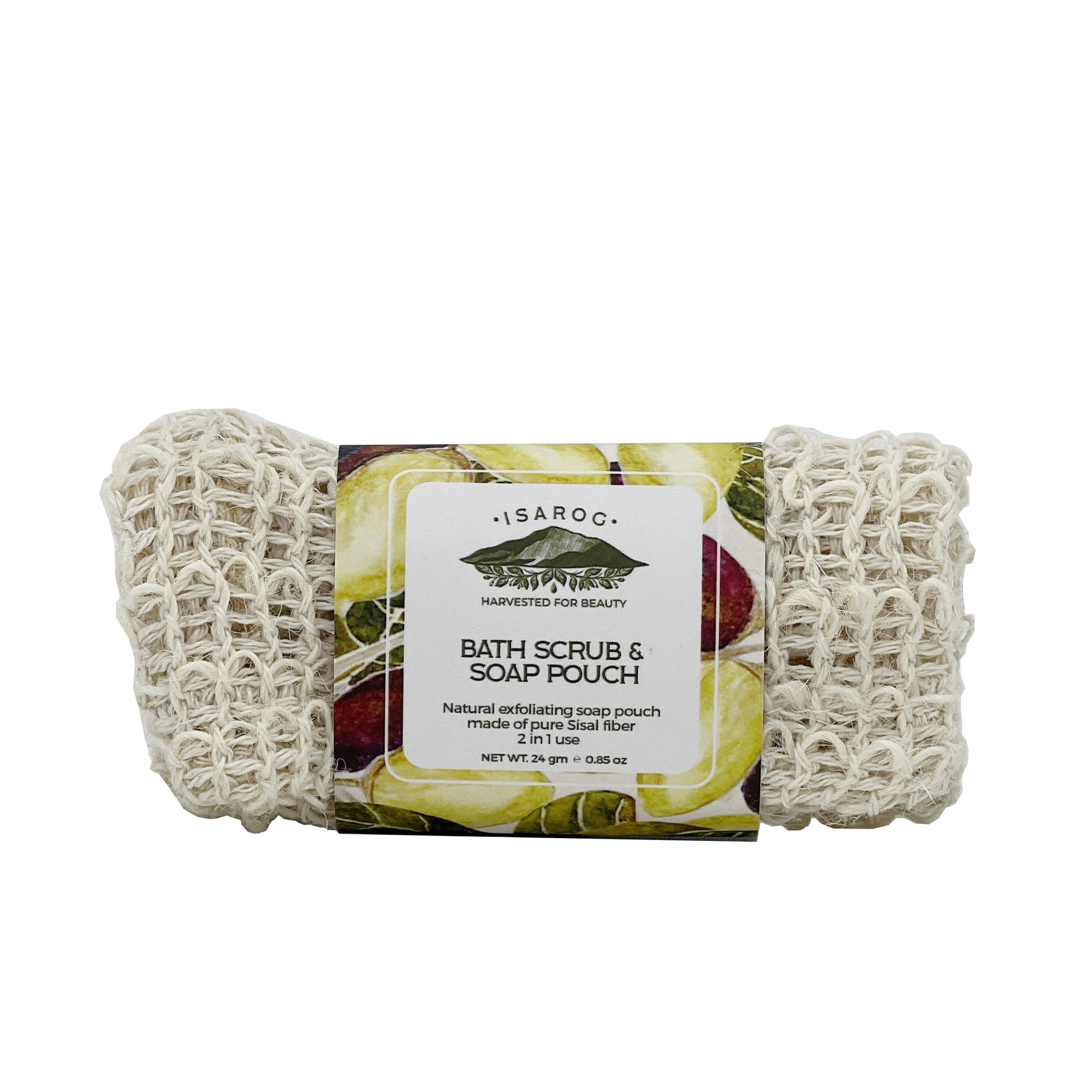 Bath Scrub & Soap Pouch – Sisal Fiber – 2 in 1 use