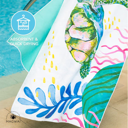 MAGWAI Quick-Drying Beach Towel - Pawikan