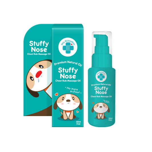 Tiny Remedies Stuffy Nose Natural Baby Chest Rub Massage Oil 50ML