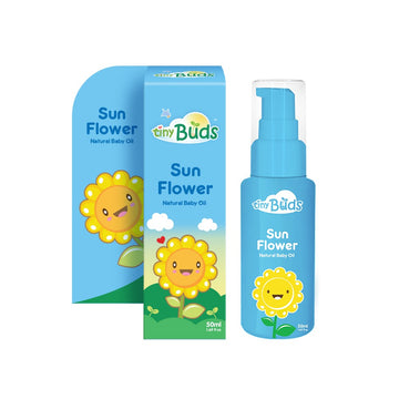 Tiny Buds Happy Days Natural Sunflower Baby Oil (50ml)