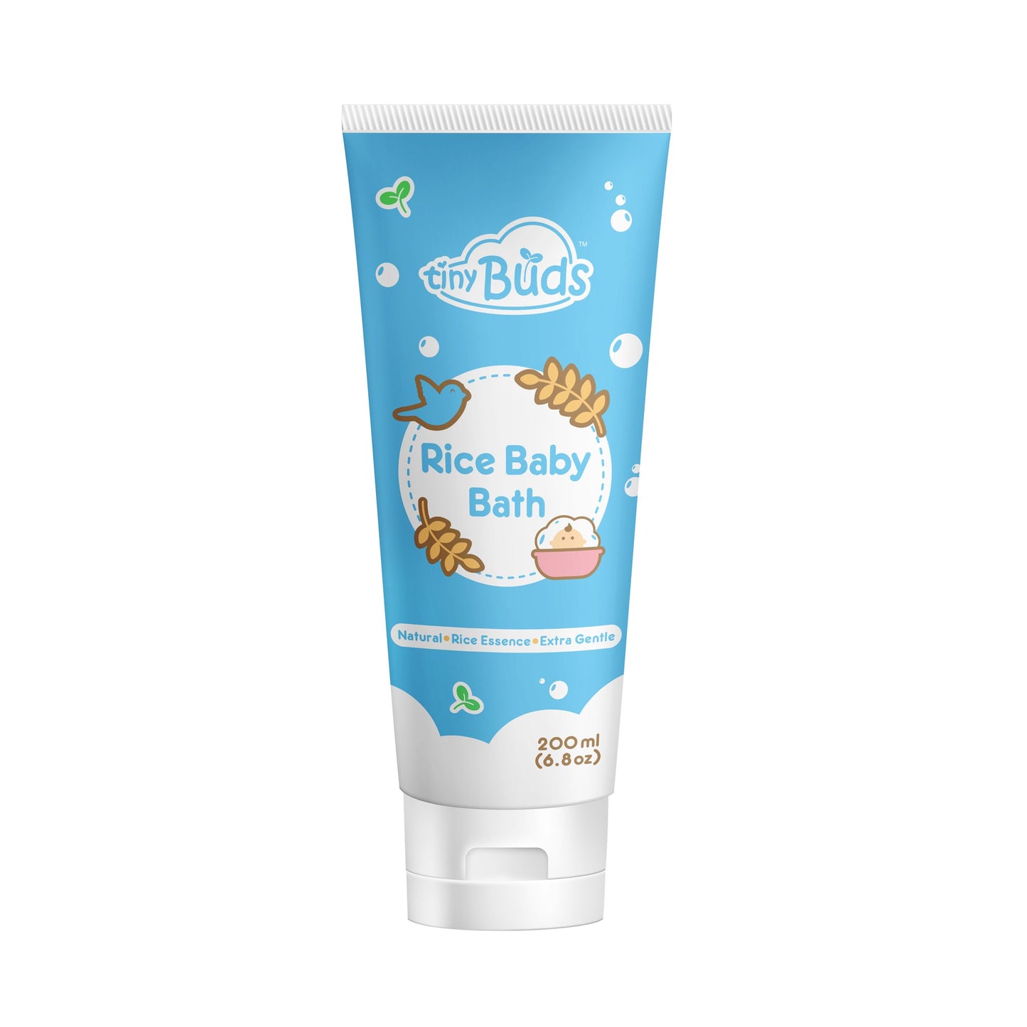 Tiny Buds Natural Rice Baby Bath (200ml)