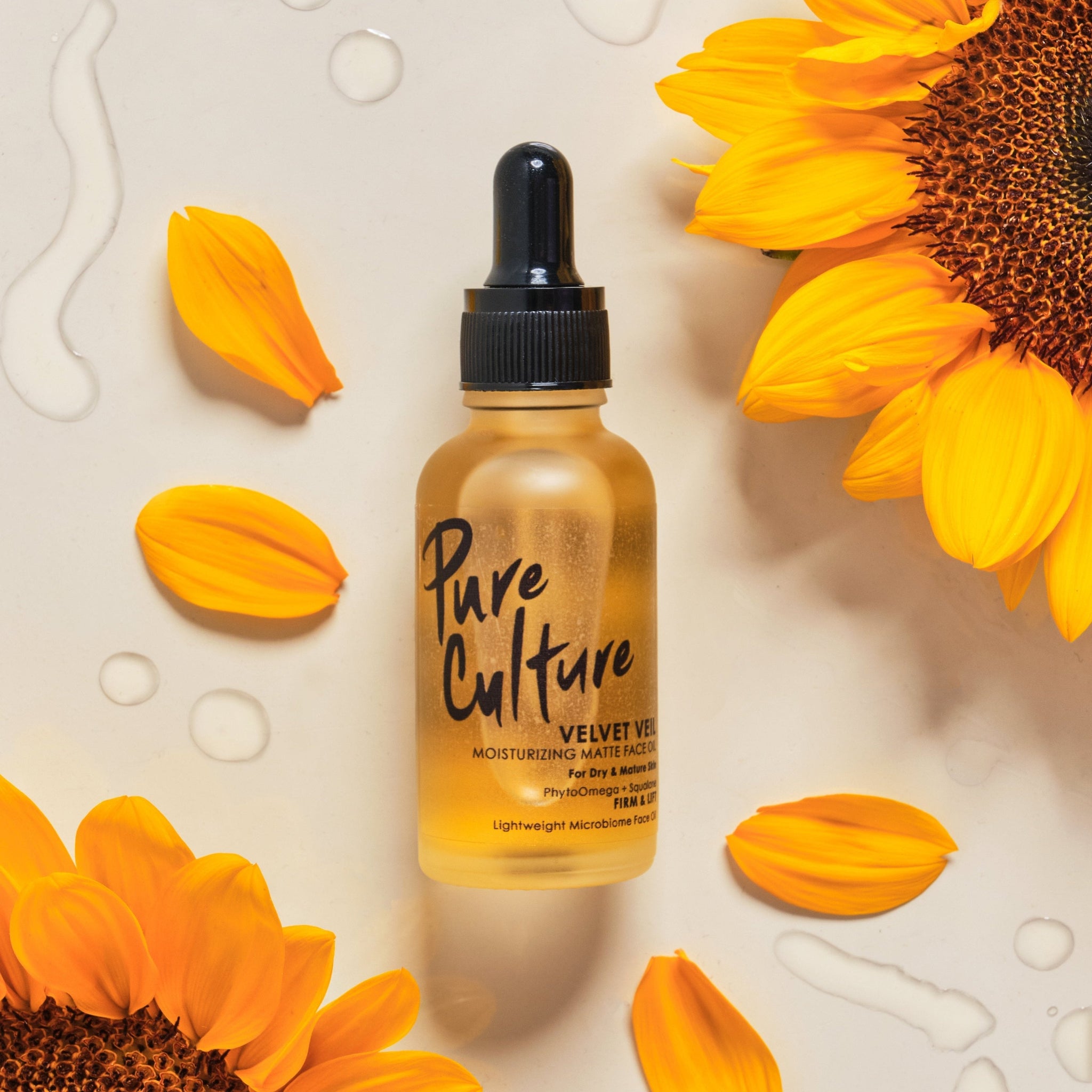 Pure Culture Velvet Veil Moisturizing Matte Face Oil 30ML | Facial Oil | Sunflower Oil | For Dull Dry Skin