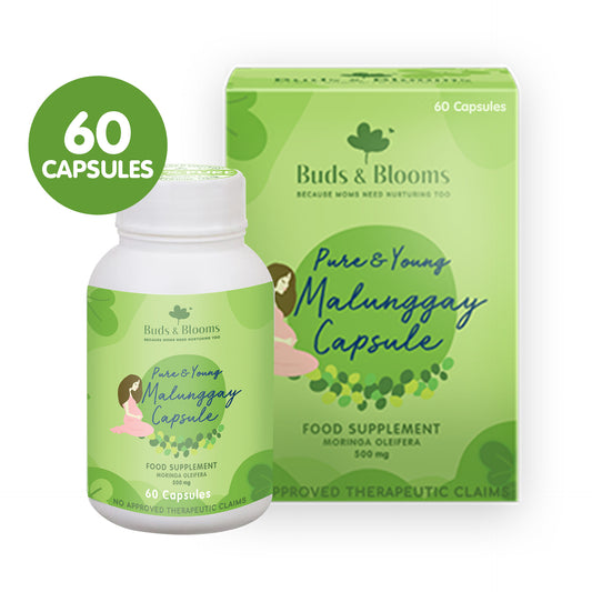 Buds & Blooms Pure and Young Malunggay Capsule - 60 Capsules