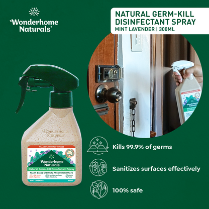 Natural Germ Kill Disinfectant Spray 300 mL  Mint Lavender